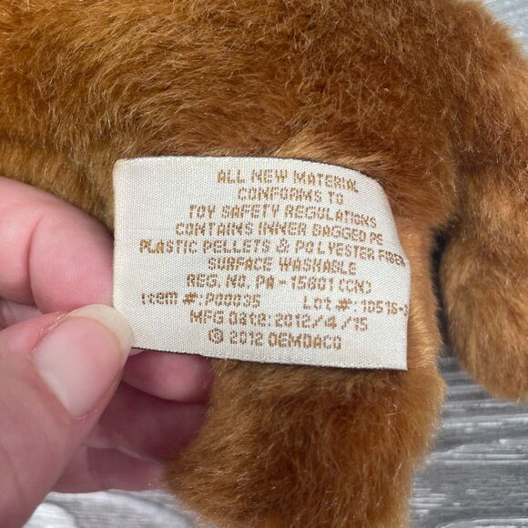 2012 Demdaco Nat and Jules Dachshund 10" Plush Brown Dog Stuffed Animal Toy - Picture 9 of 10